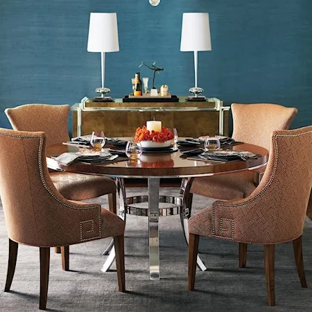 Dining Room Group with 4 Upholstered Chairs